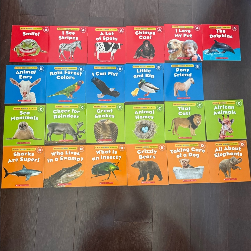 Large Lot Guided Science Readers scholastic kids Early Books - Levels A B C D